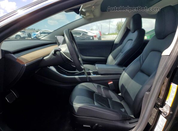 5YJ3E1EAXKF416096 2019 TESLA MODEL 3 Black Вид панелі приладів
