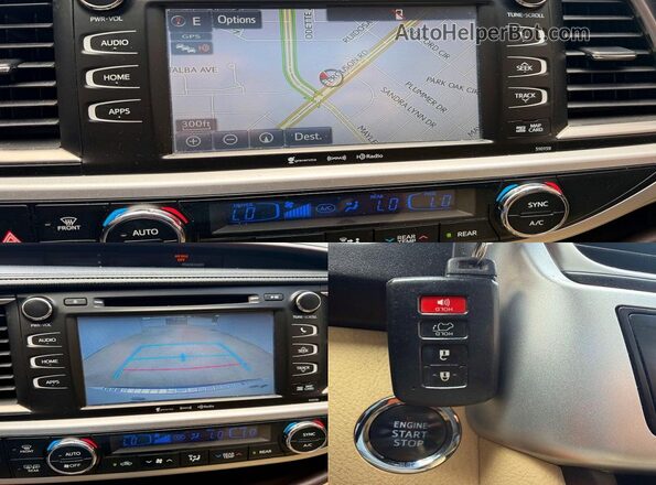 5TDKKRFH9GS155738 2016 TOYOTA HIGHLANDER White Вид наклейки з VIN-кодом