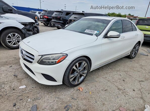 55SWF8DB4KU299675 2019 MERCEDES-BENZ C White Հետևի ձախ
