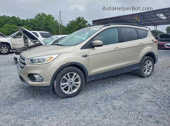 1FMCU9GD2HUA57542 2017 FORD ESCAPE Beige Trasero izquierdo