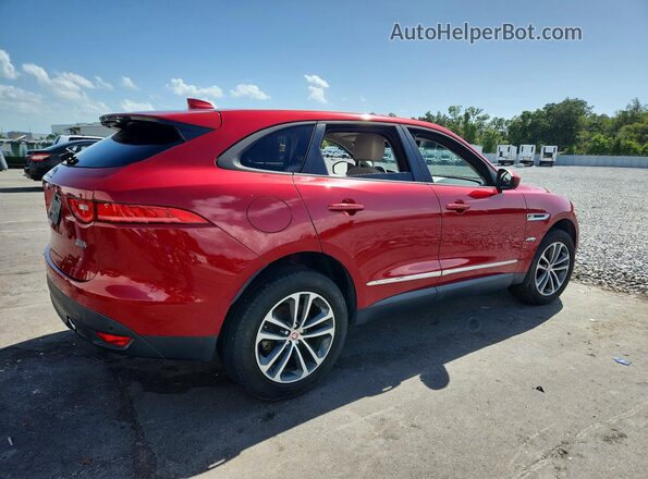 SADCJ2EV9JA257300 2018 JAGUAR F-PACE Red Передня права чверть