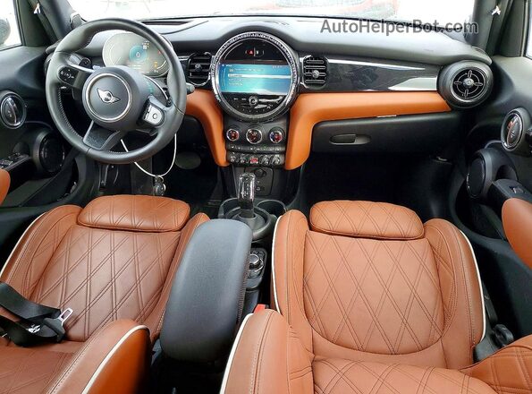 WMW53DK00P2U17146 2023 MINI COOPER Black Vista del cuadro de instrumentos