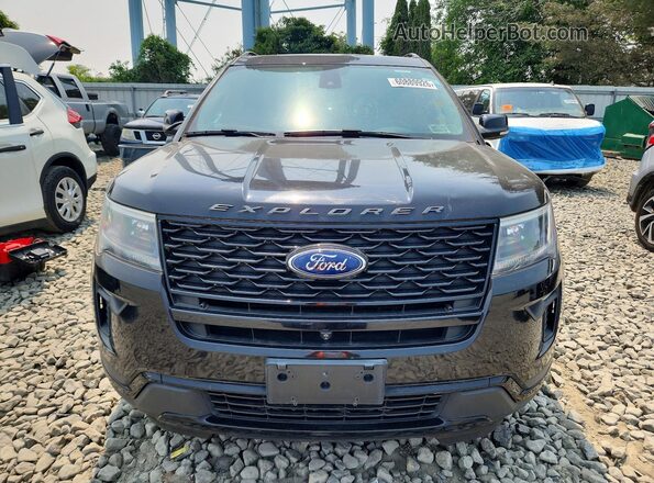 1FM5K8GT9KGB27852 2019 FORD EXPLORER Black Հետևի տեսք