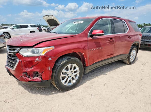 1GNERGKW5JJ273153 2018 CHEVROLET TRAVERSE Темно-бордовый Задняя левая четверть