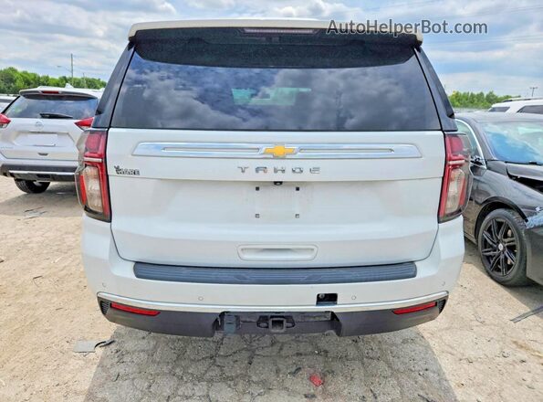 1GNSKMKDXMR165105 2021 CHEVROLET TAHOE Белый Вид салона спереди
