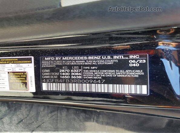 4JGFB4FB3RB009647 2024 MERCEDES-BENZ GLE Black Սալոնի 360 աստիճան տեսք