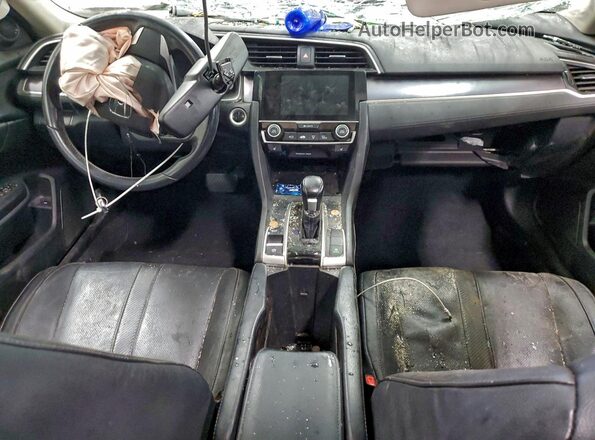 2HGFC1F76JH640966 2018 HONDA CIVIC Gray ხელსაწყოთა პანელის ხედი