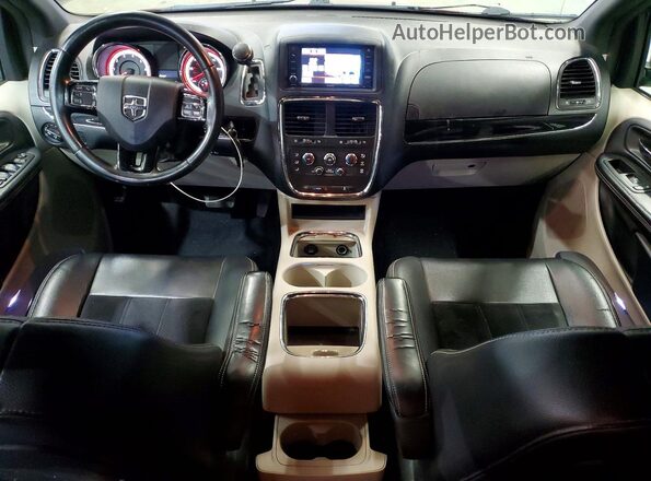 2C4RDGCG5HR714558 2017 DODGE CARAVAN Burgundy Vista del cuadro de instrumentos