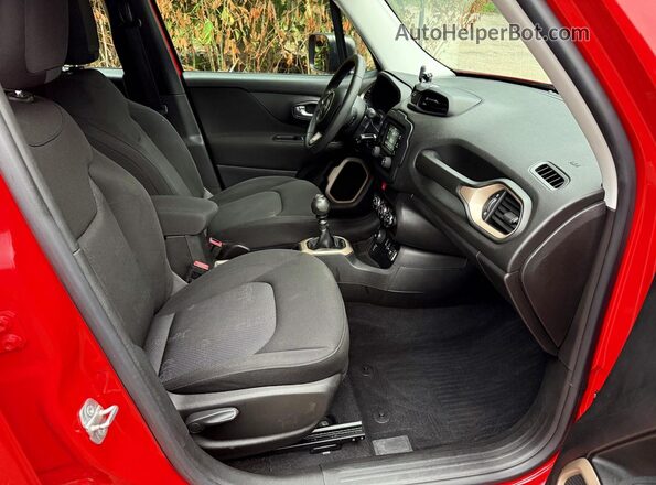 ZACCJBAW0GPC74487 2016 JEEP RENEGADE Red Vista trasera