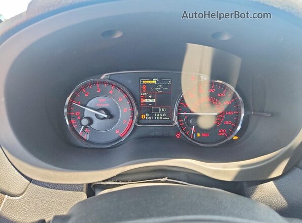 JF1VA2M68G9827091 2016 SUBARU WRX White უკანა სავარძლების ხედი