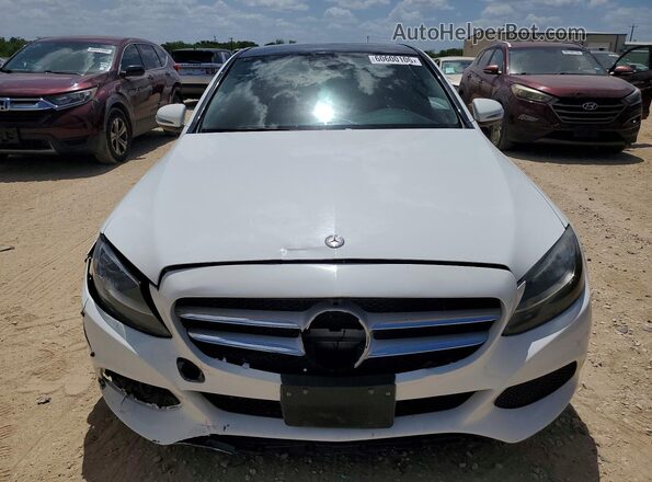 55SWF4JB4GU142720 2016 MERCEDES-BENZ C White Rear view