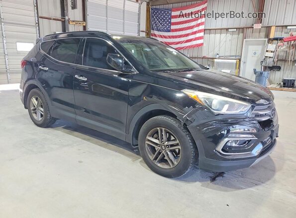 5NMZU3LB0HH008654 2017 HYUNDAI SANTA Black წინა ხედი