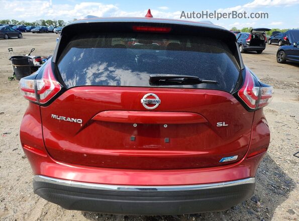 5N1CZ2MG9GN150817 2016 NISSAN MURANO Red Front interior view