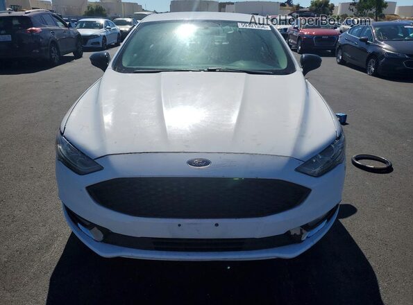 3FA6P0LUXHR300487 2017 FORD FUSION White Вид ззаду