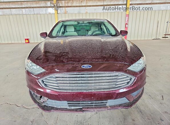 3FA6P0HD5HR247559 2017 FORD FUSION Burgundy Widok z tyłu