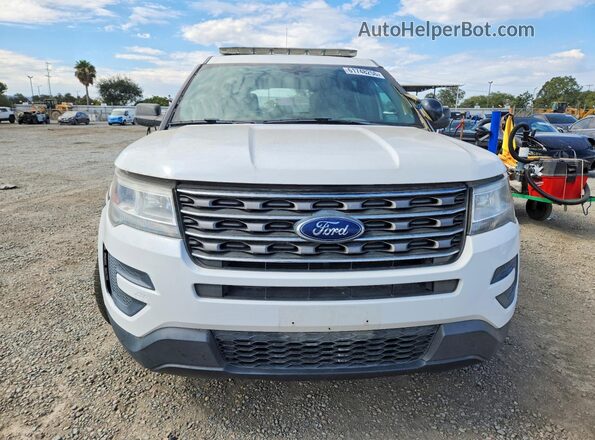 1FM5K7B86HGD42093 2017 FORD EXPLORER White წინა პანელის ხედი