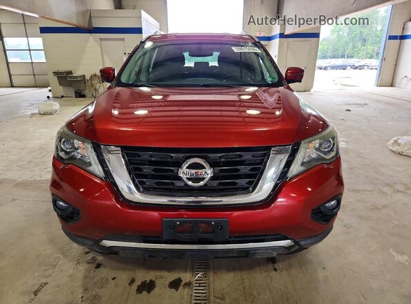 5N1DR2MM8HC688528 2017 NISSAN PATHFINDER Red Rear view