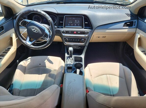 5NPE24AF8KH738774 2019 HYUNDAI SONATA White Instrument cluster view