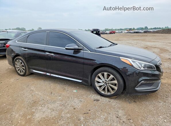 5NPE34AF5HH534715 2017 HYUNDAI SONATA Black Вид спереду