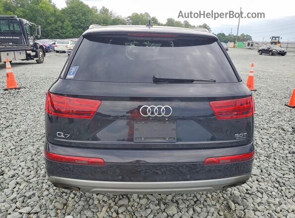 WA1LAAF7XJD029207 2018 AUDI Q7 Black წინა სალონის ხედი