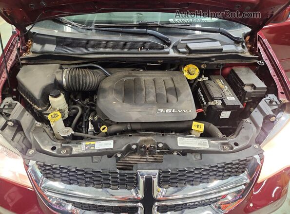 2C4RDGCG5HR714558 2017 DODGE CARAVAN Burgundy Vista de la etiqueta del VIN