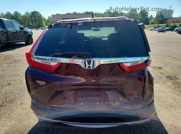 7FARW1H57JE033161 2018 HONDA CR-V Maroon წინა სალონის ხედი