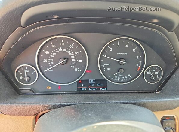 WBA8E1G5XGNT99425 2016 BMW 3 SERIES Blue Vista de los asientos traseros