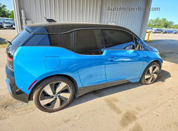 WBY7Z4C56JVD95486 2018 BMW I SERIES Синий Передняя правая четверть