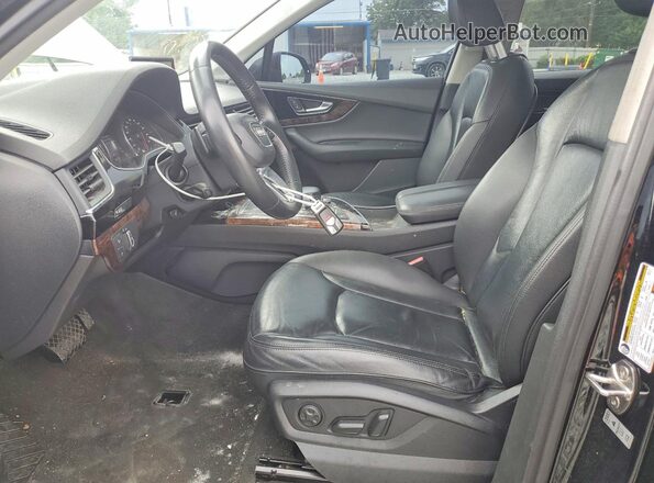 WA1LAAF7XJD029207 2018 AUDI Q7 Black წინა პანელის ხედი