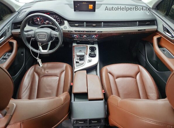 WA1LHAF77KD017853 2019 AUDI Q7 White Widok zestawu wskaźników