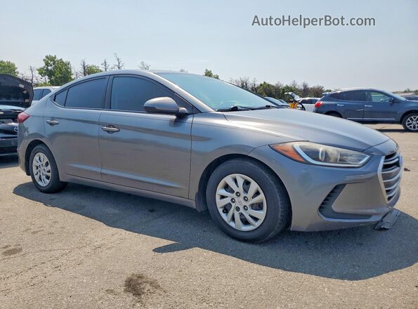 5NPD74LF9JH336979 2018 HYUNDAI ELANTRA Gray Widok z przodu