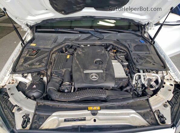 WDDWF4JB1GR141266 2016 MERCEDES-BENZ C-CLASS White Engine compartment view