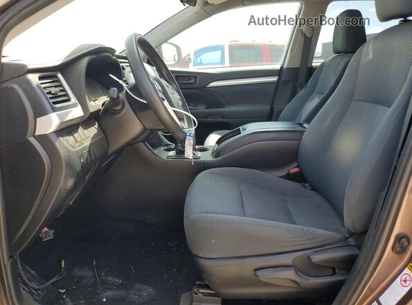 5TDBZRFH8KS982070 2019 TOYOTA HIGHLANDER Brown წინა პანელის ხედი