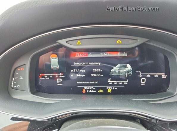 WA1LXAF75MD041946 2021 AUDI Q7 Gray უკანა სავარძლების ხედი