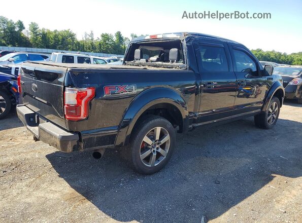 1FTEW1EG2GFC56163 2016 FORD F150 Black Przód prawy