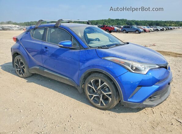 NMTKHMBX4JR047287 2018 TOYOTA C-HR Blue Вид спереду
