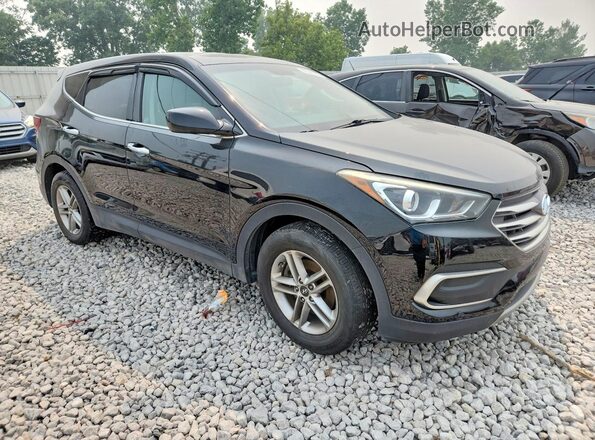 5NMZTDLB3JH059306 2018 HYUNDAI SANTA FE Black Вид спереду