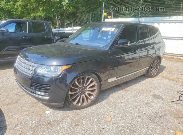 SALGS2EF8GA295590 2016 LAND ROVER RANGE ROVER Черный Задняя левая четверть