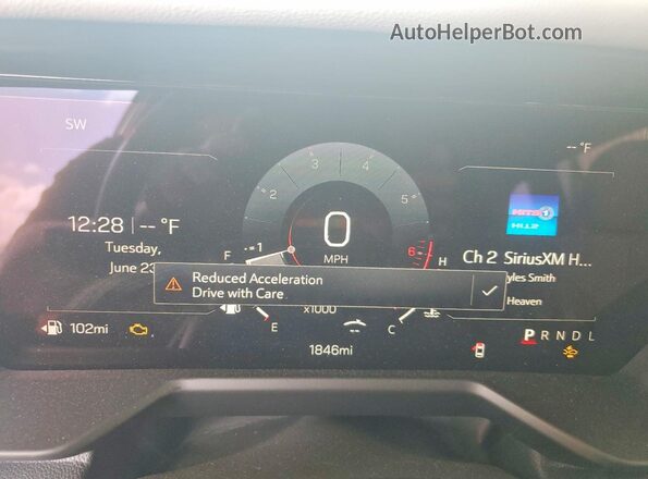 1GKENKKS5TJ344833 2026 GMC ACADIA Красный Вид щитка приборов