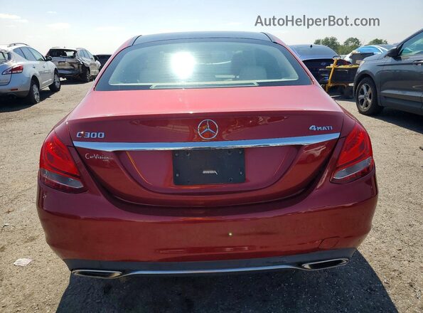 55SWF4KB6HU221144 2017 MERCEDES-BENZ C Red Սալոնի դիմացի տեսք