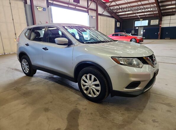KNMAT2MV2GP619018 2016 NISSAN ROGUE Silver Front view
