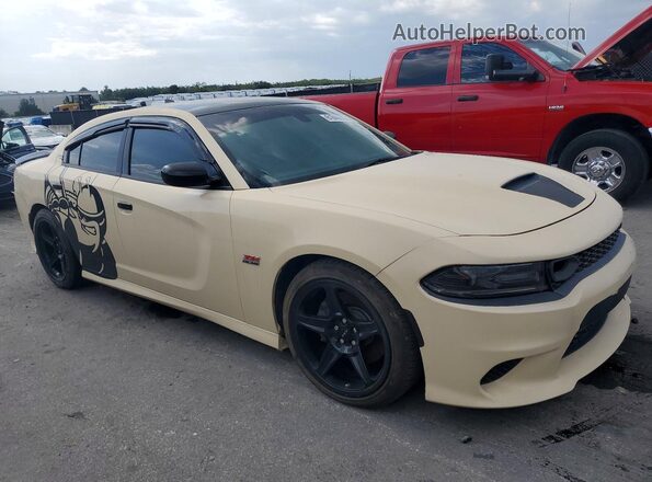 2C3CDXGJXJH167041 2018 DODGE CHARGER Yellow Front view