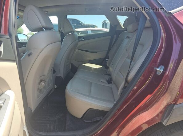 KM8J3CA22GU079540 2016 HYUNDAI TUCSON Красный Вид салона спереди