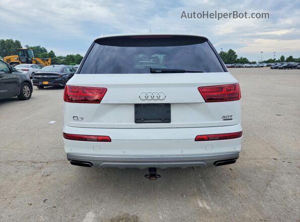 WA1AAAF76JD005400 2018 AUDI Q7 Белый Вид салона спереди