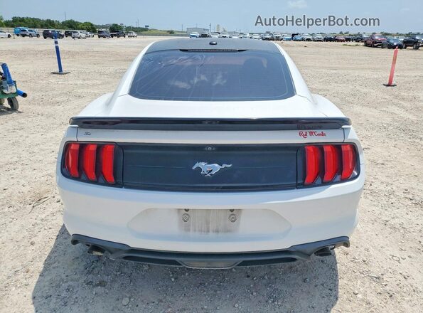 1FA6P8TH7K5122971 2019 FORD MUSTANG White Սալոնի դիմացի տեսք