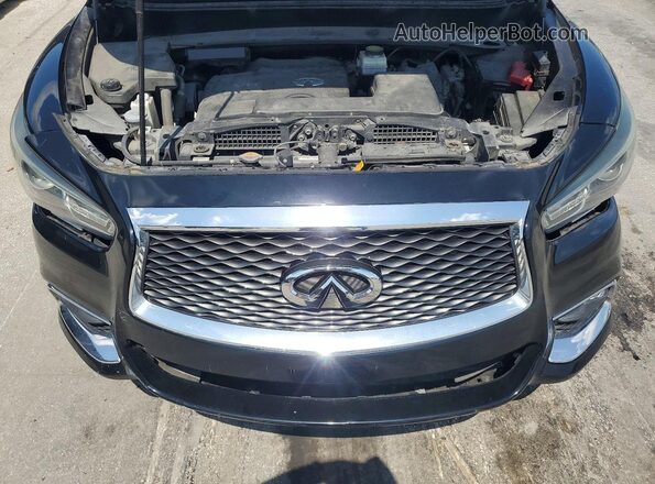 5N1DL0MN9JC503505 2018 INFINITI QX60 Black VIN կոդի պիտակի տեսք
