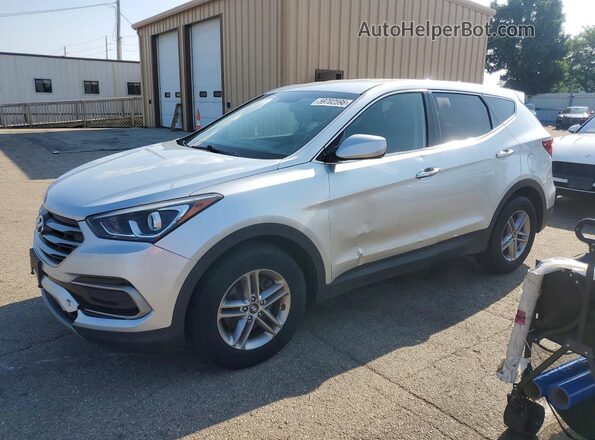 5XYZT3LB0HG498896 2017 HYUNDAI SANTA FE Silver Задня ліва чверть