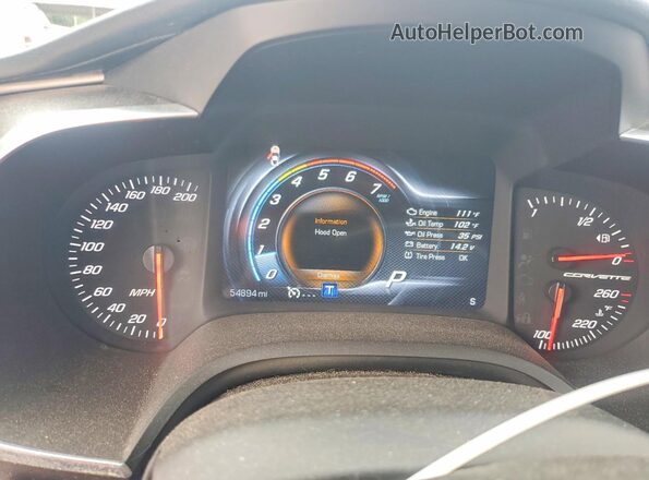 1G1YB2D75H5109061 2017 CHEVROLET CORVETTE Black უკანა სავარძლების ხედი