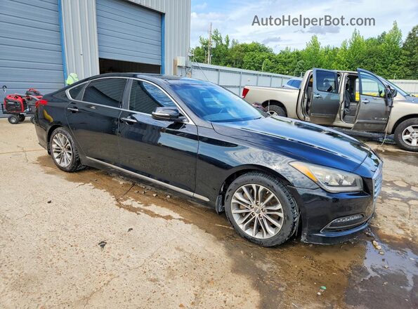 KMHGN4JE1GU106389 2016 HYUNDAI GENESIS Black Vista frontal