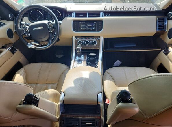 SALWR2VF9GA573405 2016 LAND ROVER RANGE ROVER Beige Вид щитка приладів